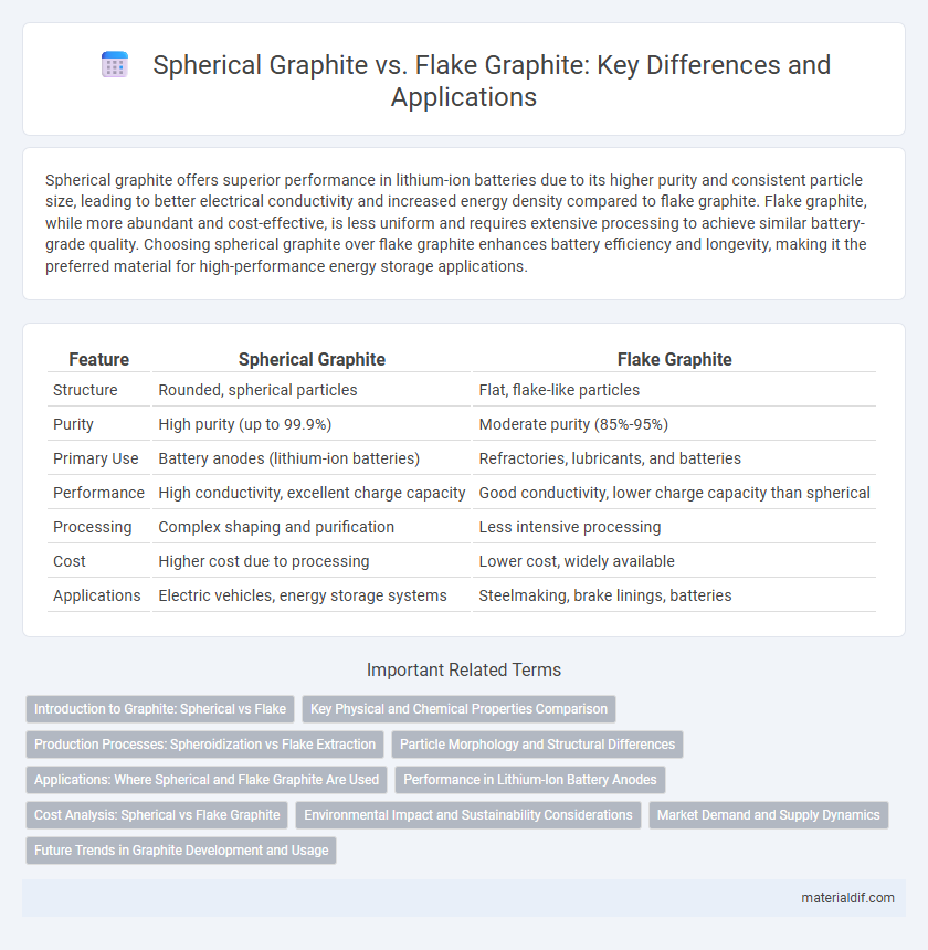 Spherical Graphite vs. Flake Graphite: Key Differences and Applications