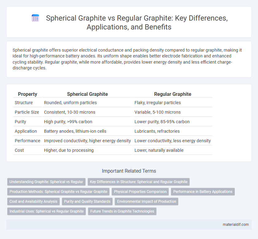 Spherical Graphite vs Regular Graphite: Key Differences, Applications, and Benefits