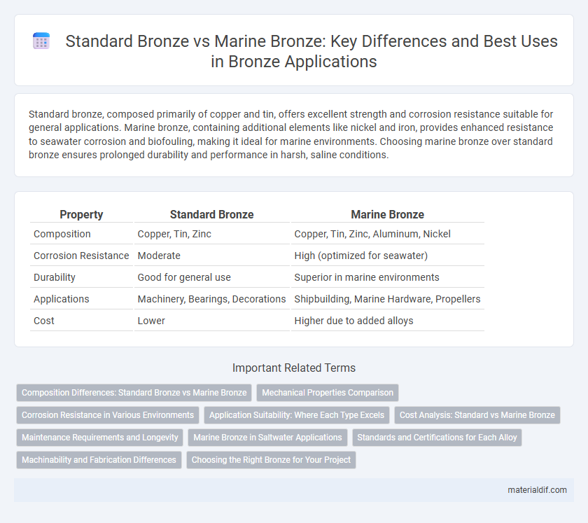 Standard Bronze vs Marine Bronze: Key Differences and Best Uses in Bronze Applications