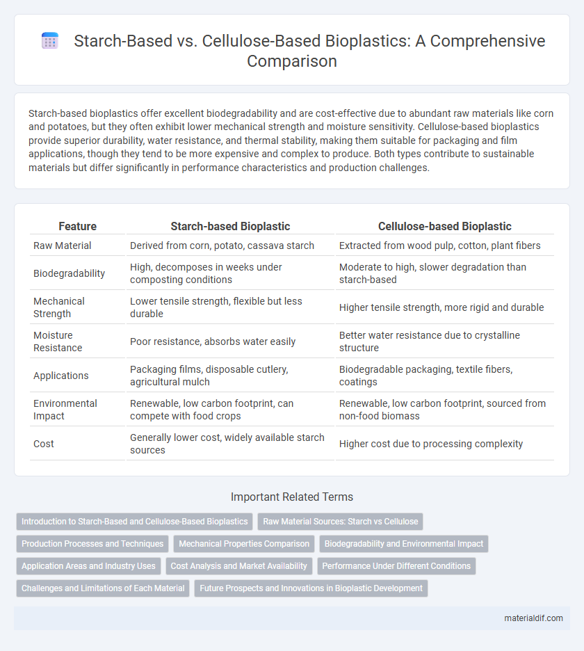 Starch-Based vs. Cellulose-Based Bioplastics: A Comprehensive Comparison