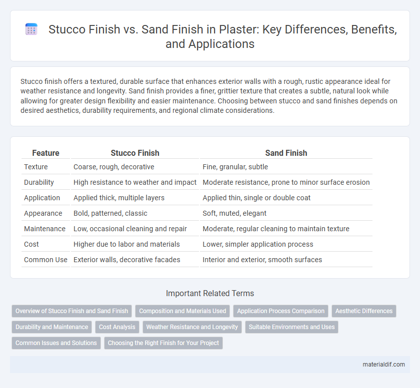 Stucco Finish vs. Sand Finish in Plaster: Key Differences, Benefits, and Applications