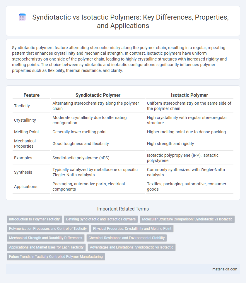 Syndiotactic vs Isotactic Polymers: Key Differences, Properties, and Applications