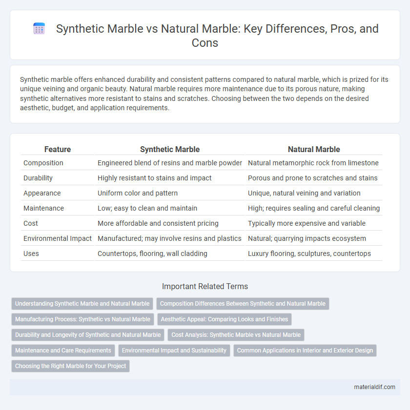 Synthetic Marble vs Natural Marble: Key Differences, Pros, and Cons