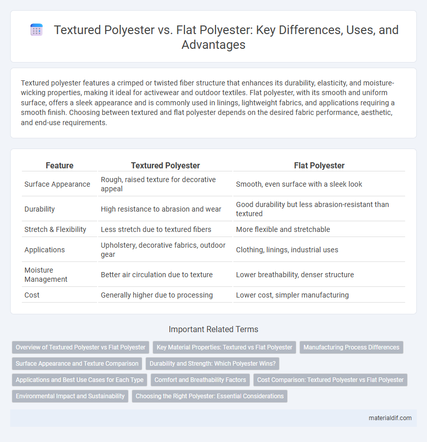 Textured Polyester vs. Flat Polyester: Key Differences, Uses, and Advantages