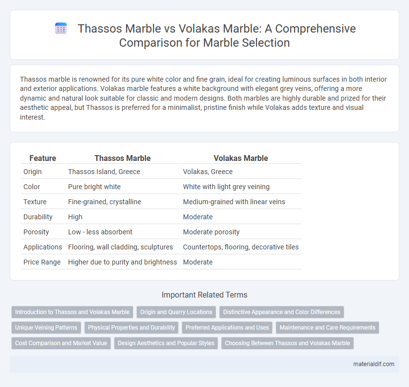 Thassos Marble vs Volakas Marble: A Comprehensive Comparison for Marble Selection