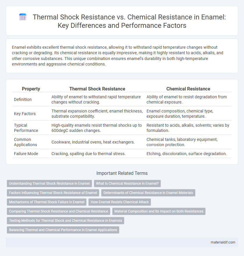 Thermal Shock Resistance vs. Chemical Resistance in Enamel: Key Differences and Performance Factors