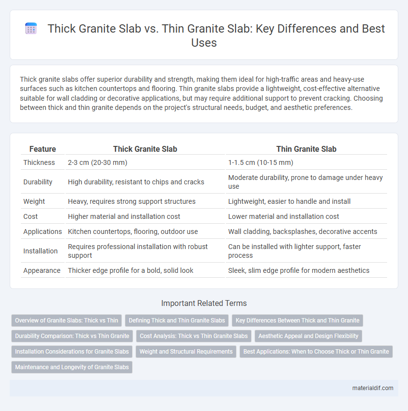 Thick Granite Slab vs. Thin Granite Slab: Key Differences and Best Uses