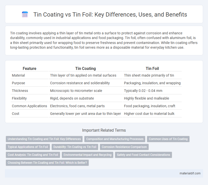 Tin Coating vs Tin Foil: Key Differences, Uses, and Benefits