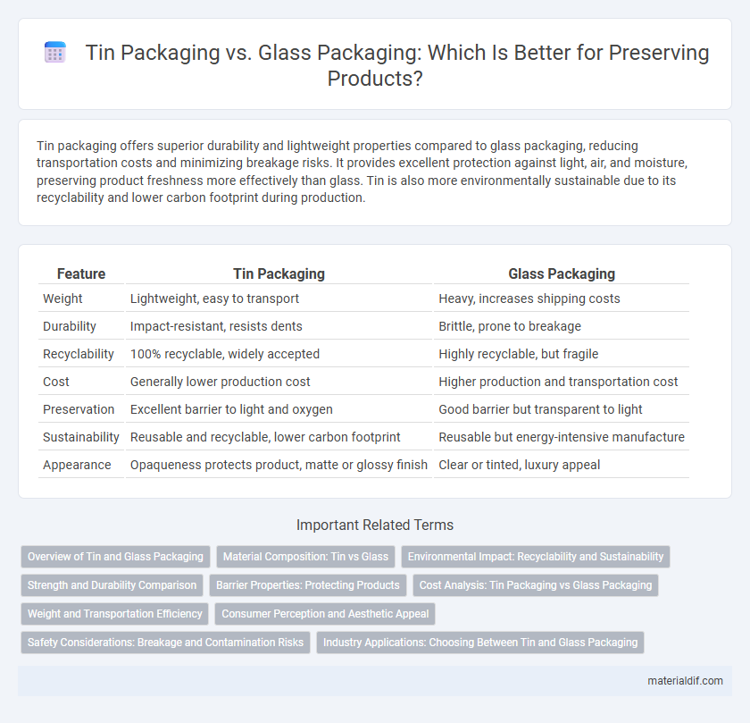 Tin Packaging vs. Glass Packaging: Which Is Better for Preserving Products?