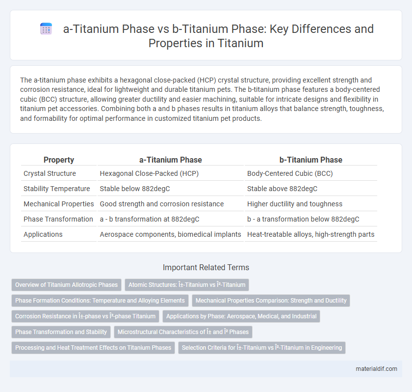 a-Titanium Phase vs b-Titanium Phase: Key Differences and Properties in Titanium