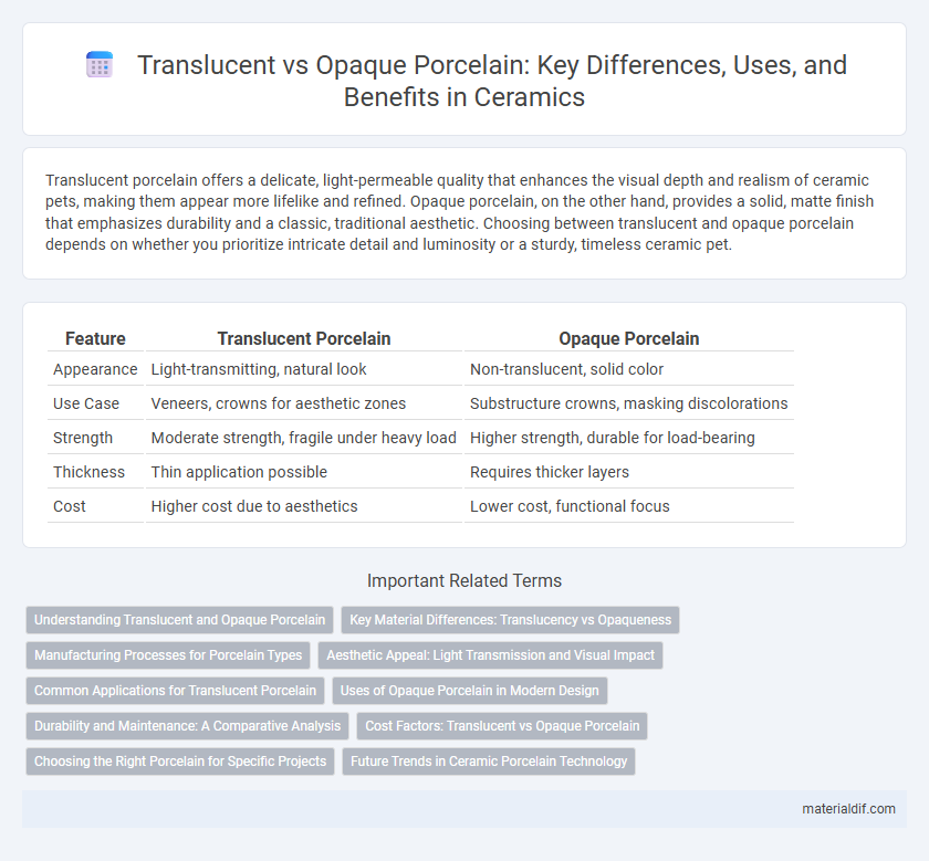 Translucent vs Opaque Porcelain: Key Differences, Uses, and Benefits in Ceramics