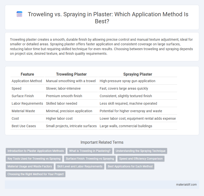 Troweling vs. Spraying in Plaster: Which Application Method Is Best?