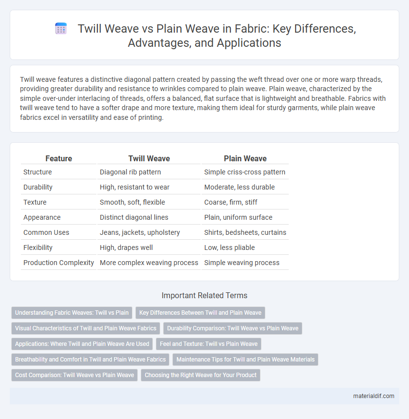 Twill Weave vs Plain Weave in Fabric: Key Differences, Advantages, and Applications