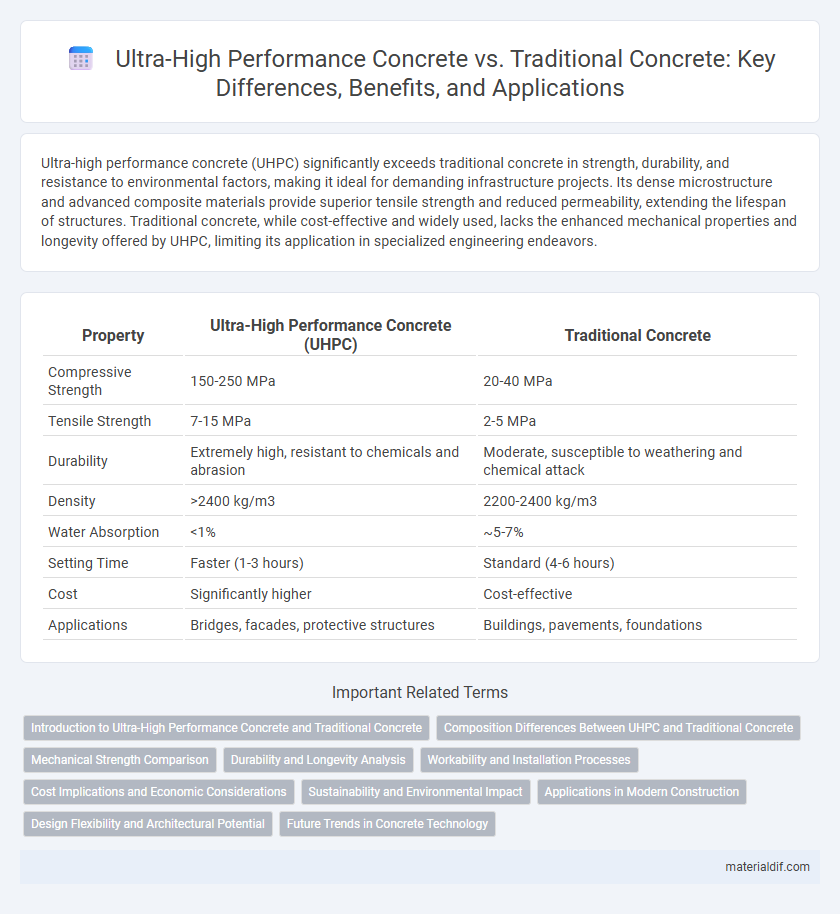 Ultra-High Performance Concrete vs. Traditional Concrete: Key Differences, Benefits, and Applications