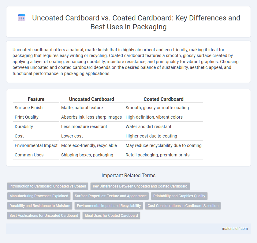 Uncoated Cardboard vs. Coated Cardboard: Key Differences and Best Uses in Packaging