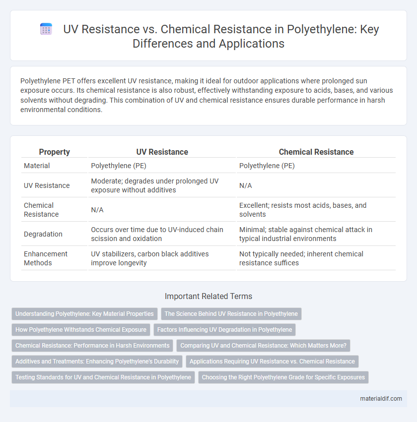 UV Resistance vs. Chemical Resistance in Polyethylene: Key Differences and Applications