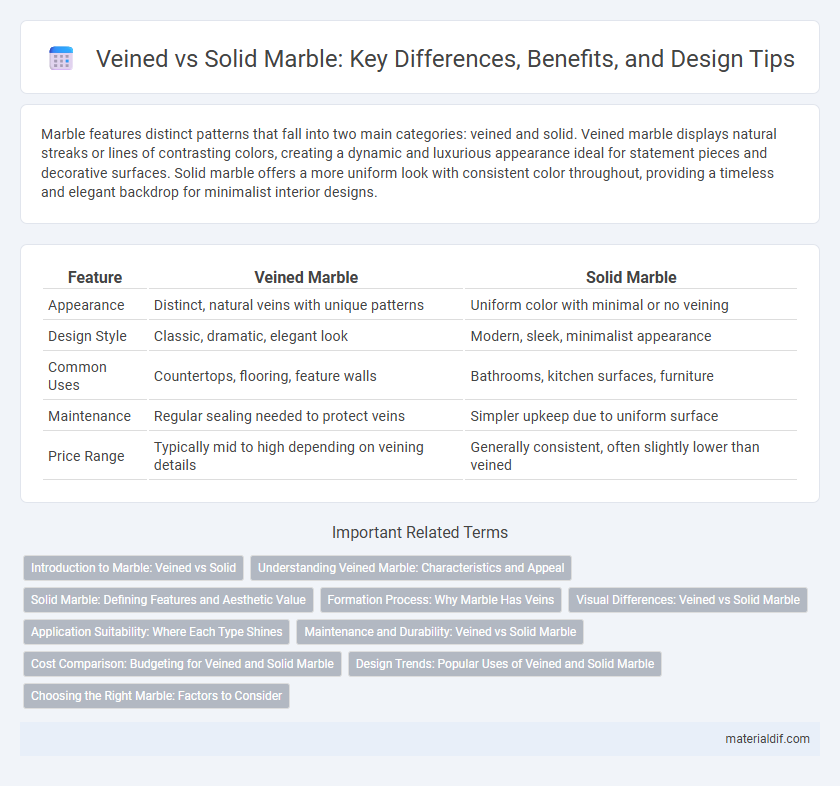 Veined vs Solid Marble: Key Differences, Benefits, and Design Tips