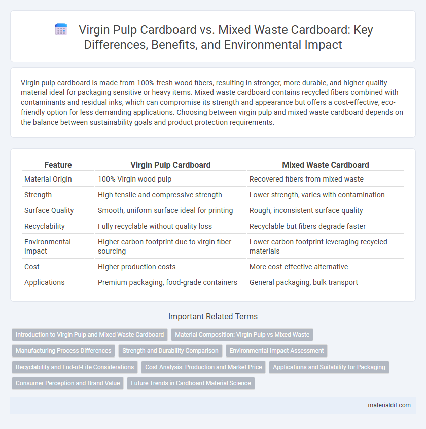 Virgin Pulp Cardboard vs. Mixed Waste Cardboard: Key Differences, Benefits, and Environmental Impact