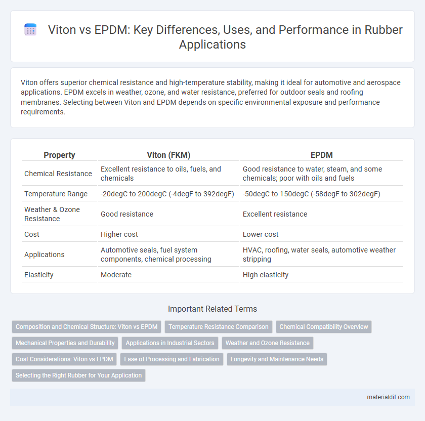 Viton vs EPDM: Key Differences, Uses, and Performance in Rubber Applications