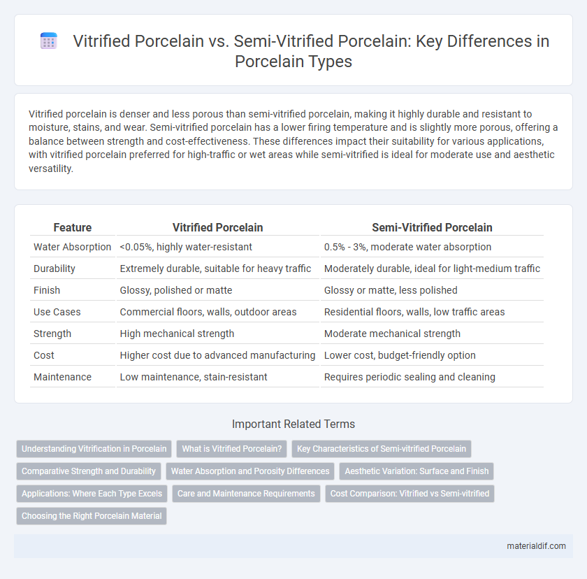 Vitrified Porcelain vs. Semi-Vitrified Porcelain: Key Differences in Porcelain Types