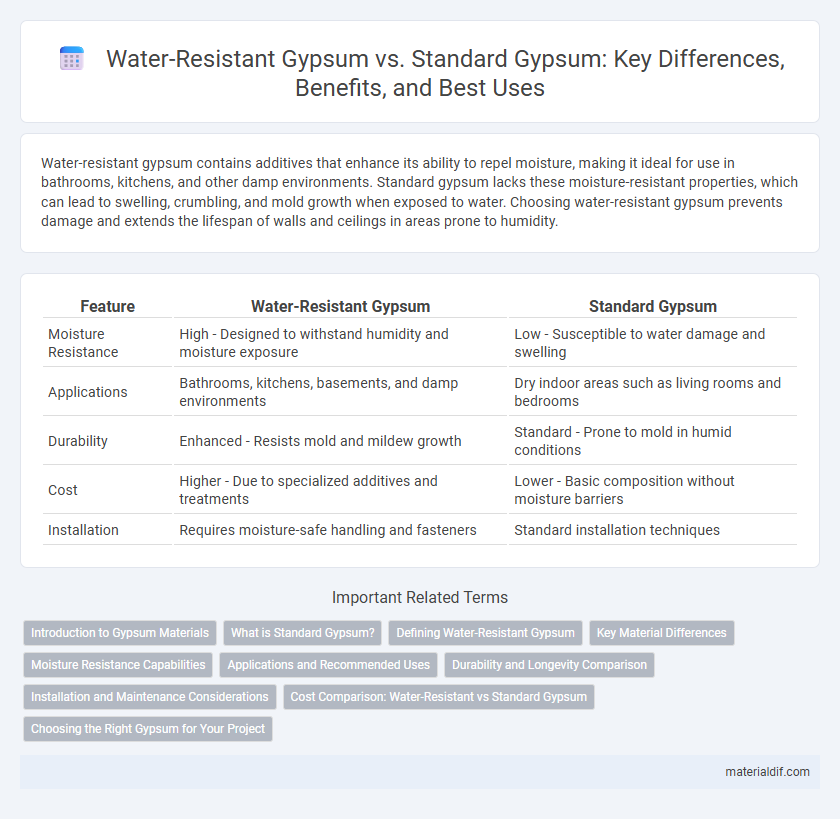 Water-Resistant Gypsum vs. Standard Gypsum: Key Differences, Benefits, and Best Uses
