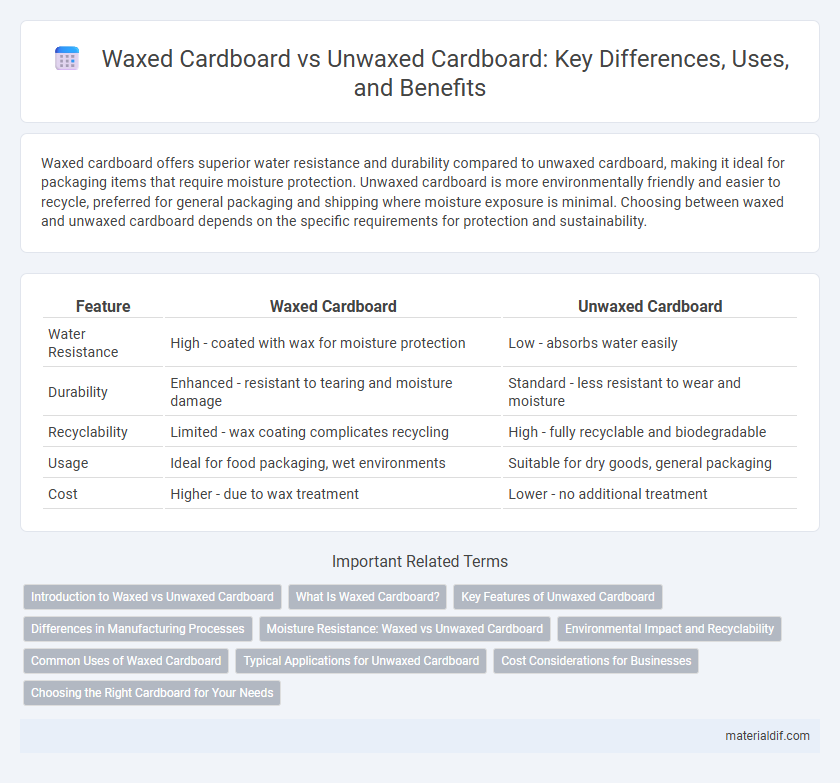 Waxed Cardboard vs Unwaxed Cardboard: Key Differences, Uses, and Benefits