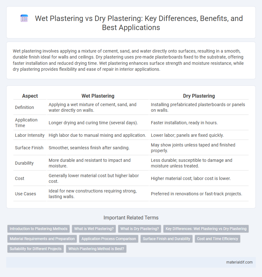 Wet Plastering vs Dry Plastering: Key Differences, Benefits, and Best Applications