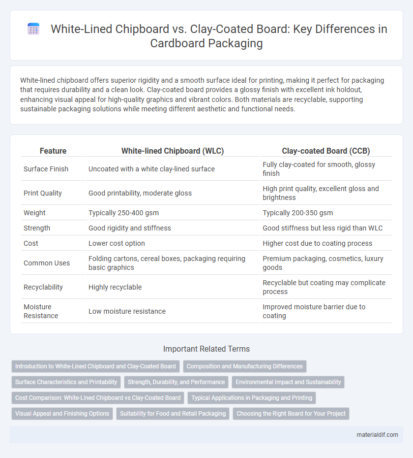 White-Lined Chipboard vs. Clay-Coated Board: Key Differences in Cardboard Packaging