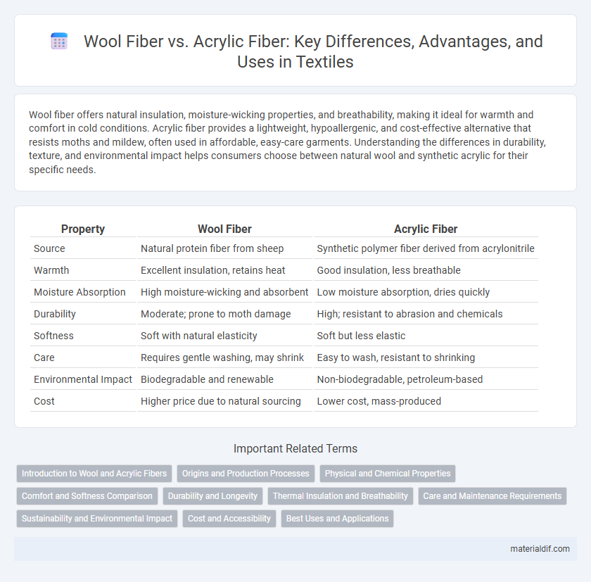 Wool Fiber vs. Acrylic Fiber: Key Differences, Advantages, and Uses in Textiles