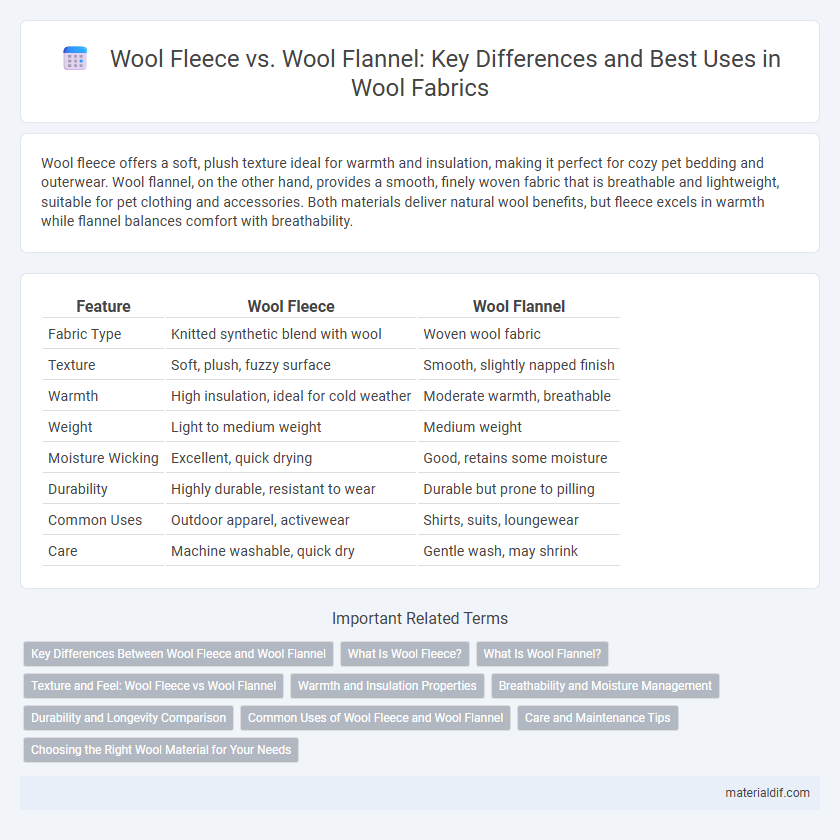 Wool Fleece vs. Wool Flannel: Key Differences and Best Uses in Wool Fabrics