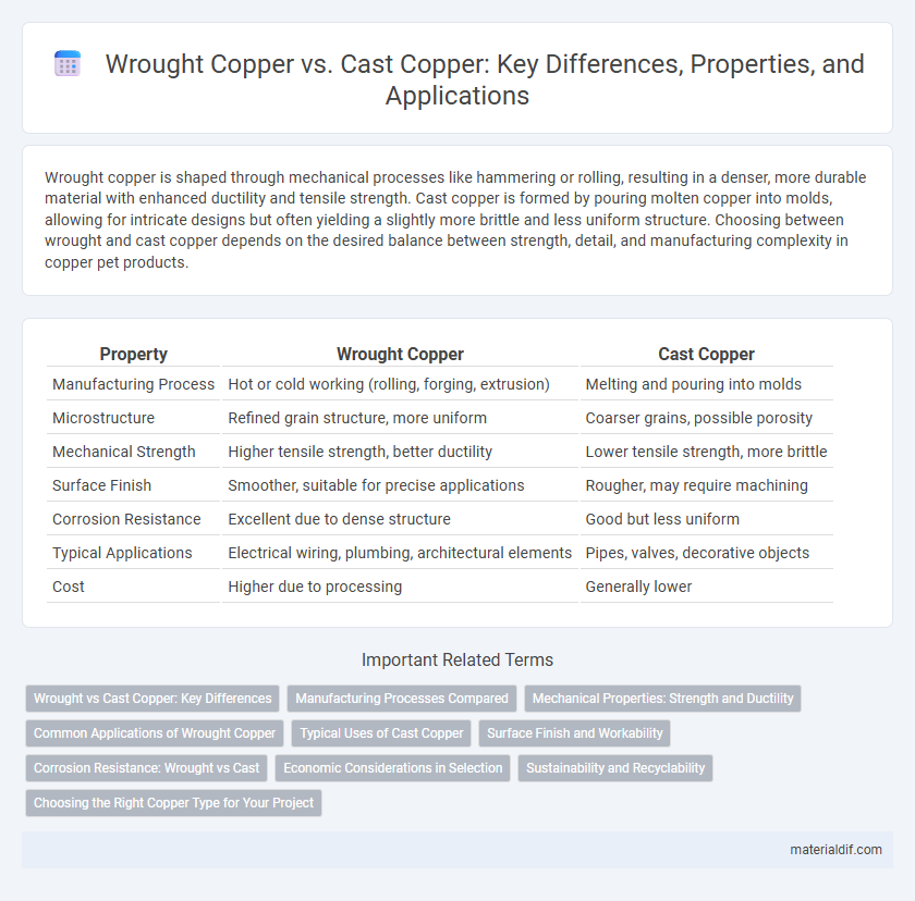 Wrought Copper vs. Cast Copper: Key Differences, Properties, and Applications