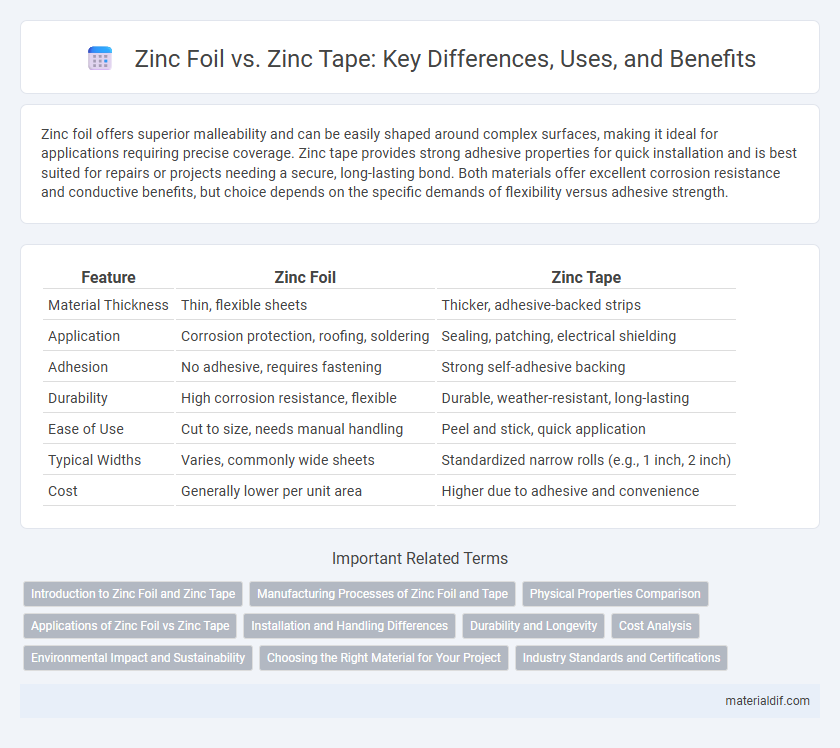 Zinc Foil vs. Zinc Tape: Key Differences, Uses, and Benefits