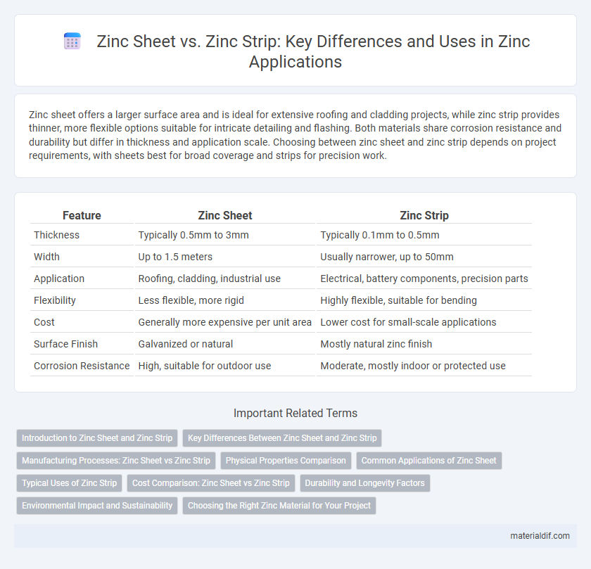 Zinc Sheet vs. Zinc Strip: Key Differences and Uses in Zinc Applications