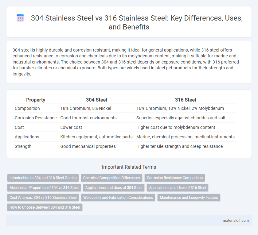 304 Stainless Steel vs 316 Stainless Steel: Key Differences, Uses, and Benefits