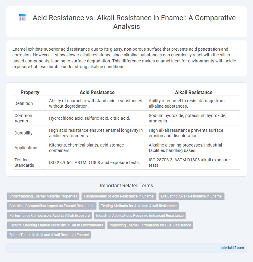 Acid Resistance vs. Alkali Resistance in Enamel: A Comparative Analysis