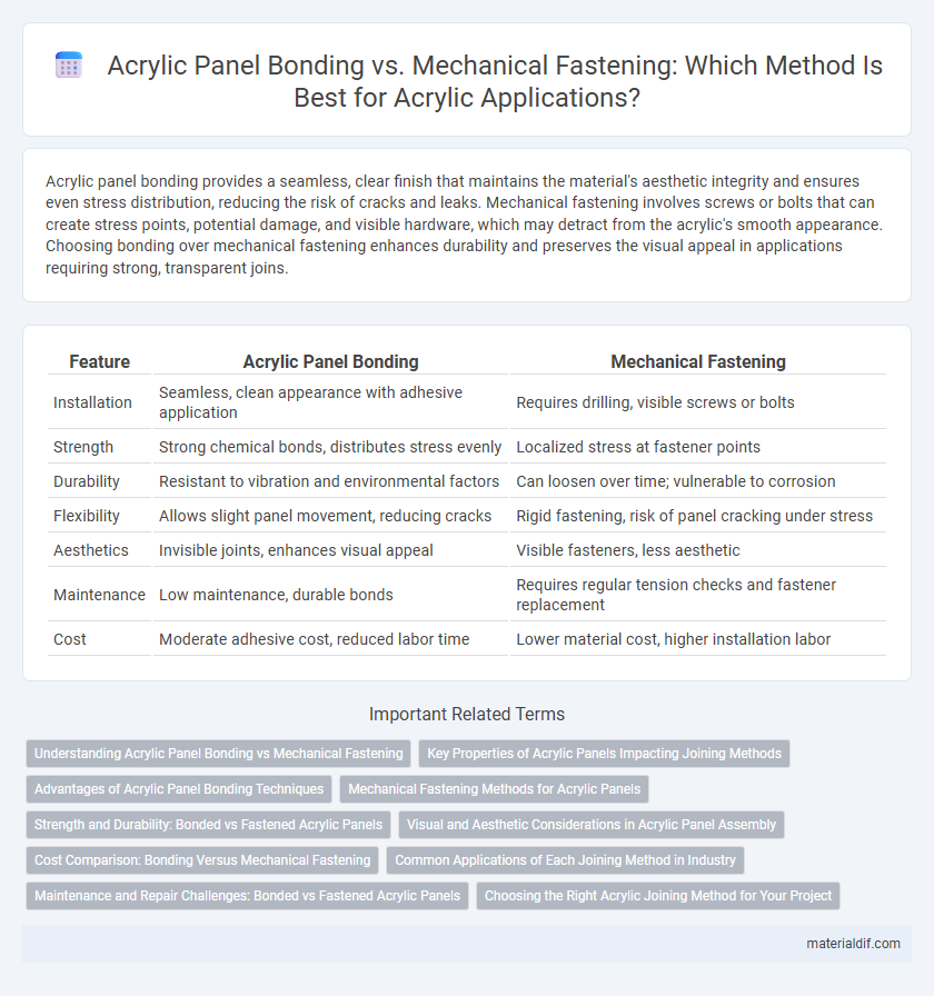 Acrylic Panel Bonding vs. Mechanical Fastening: Which Method Is Best for Acrylic Applications?
