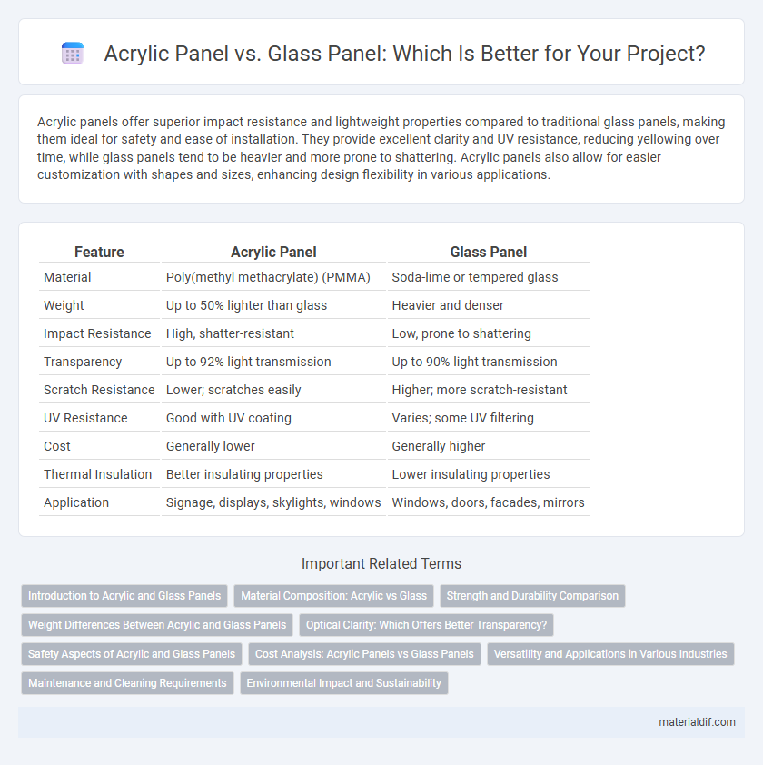 Acrylic Panel vs. Glass Panel: Which Is Better for Your Project?