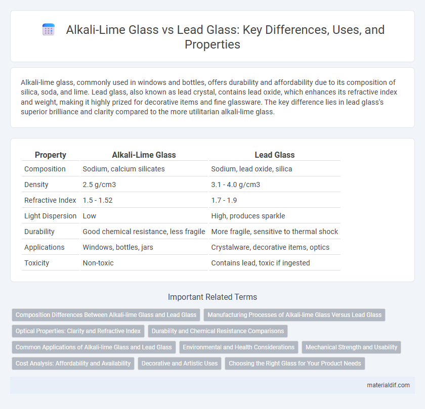 Alkali-Lime Glass vs Lead Glass: Key Differences, Uses, and Properties