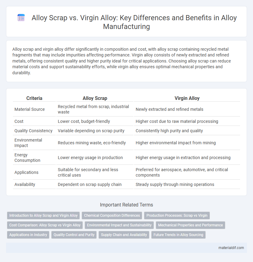 Alloy Scrap vs. Virgin Alloy: Key Differences and Benefits in Alloy Manufacturing