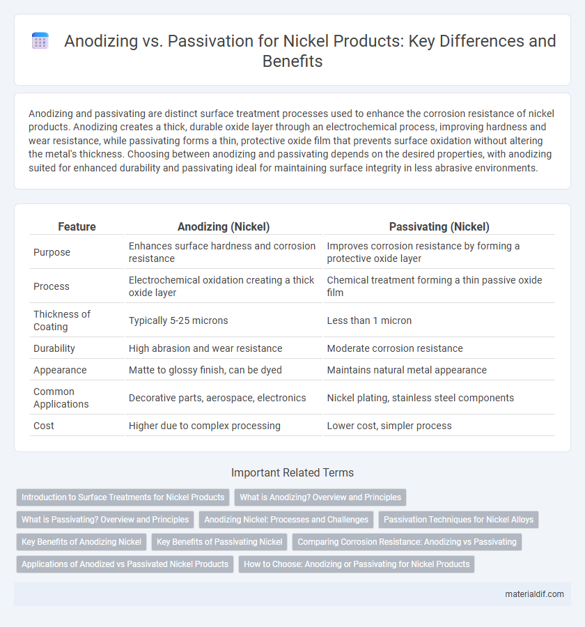 Anodizing vs. Passivation for Nickel Products: Key Differences and Benefits
