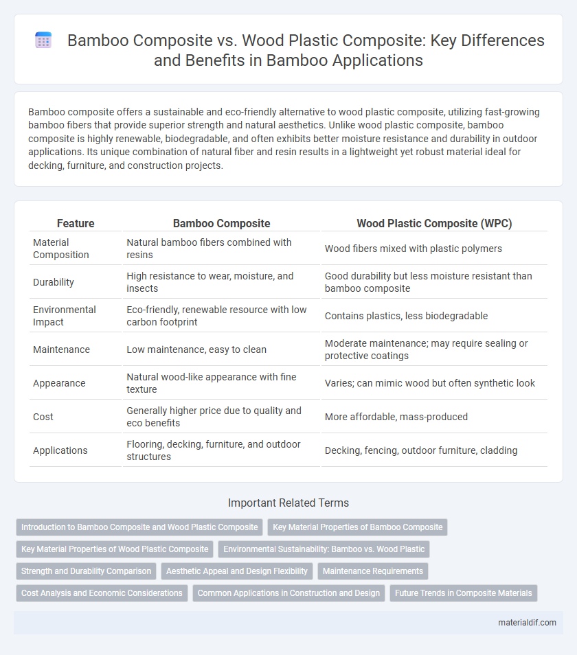 Bamboo Composite vs. Wood Plastic Composite: Key Differences and Benefits in Bamboo Applications