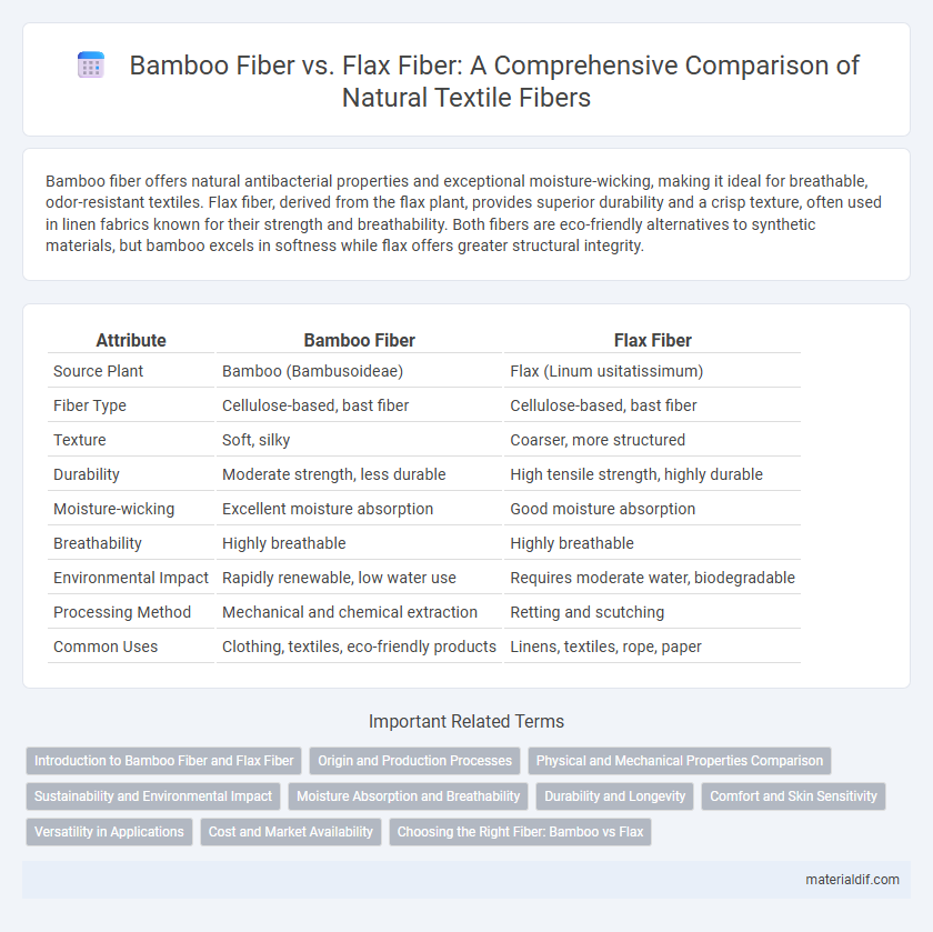 Bamboo Fiber vs. Flax Fiber: A Comprehensive Comparison of Natural Textile Fibers