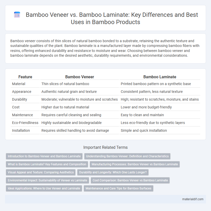 Bamboo Veneer vs. Bamboo Laminate: Key Differences and Best Uses in Bamboo Products