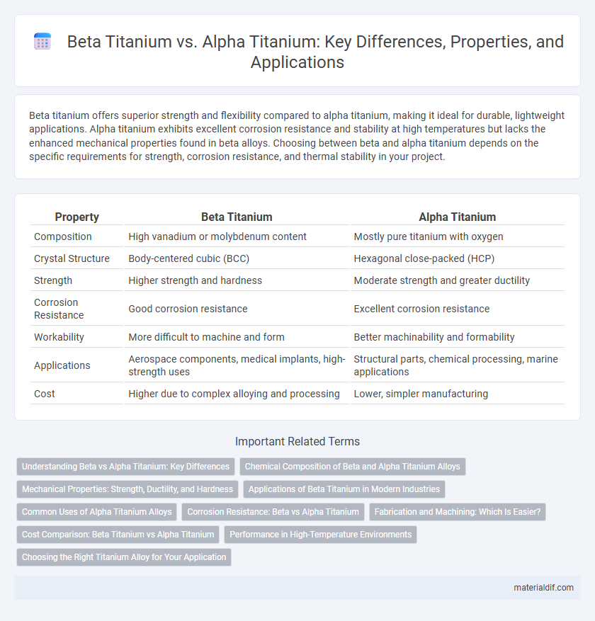 Beta Titanium vs. Alpha Titanium: Key Differences, Properties, and Applications