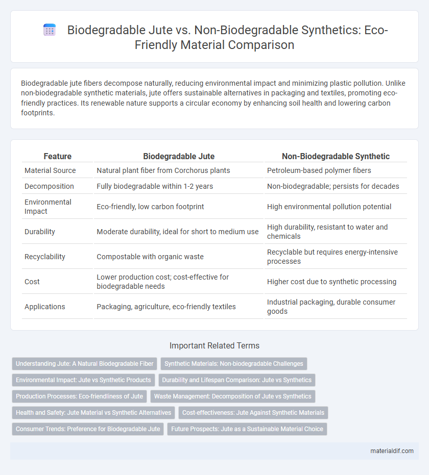 Biodegradable Jute vs. Non-Biodegradable Synthetics: Eco-Friendly Material Comparison