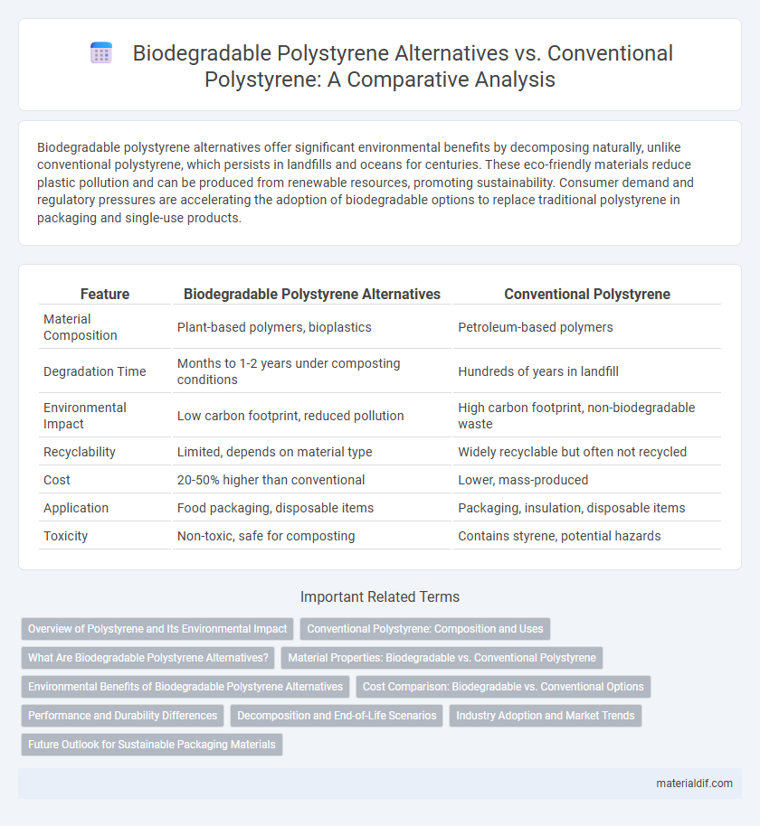 Biodegradable Polystyrene Alternatives vs. Conventional Polystyrene: A Comparative Analysis