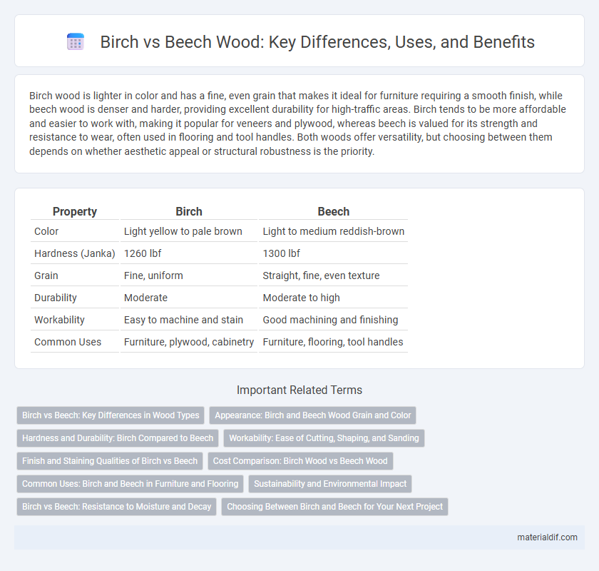 Birch vs Beech Wood: Key Differences, Uses, and Benefits