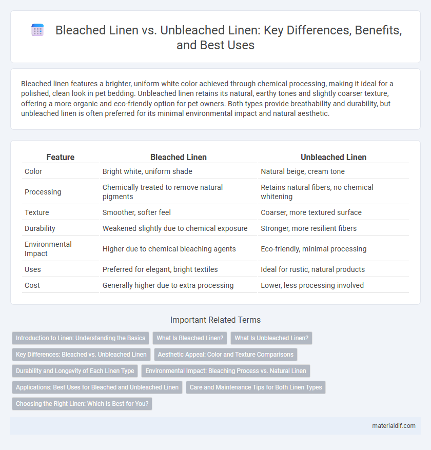 Bleached Linen vs. Unbleached Linen: Key Differences, Benefits, and Best Uses