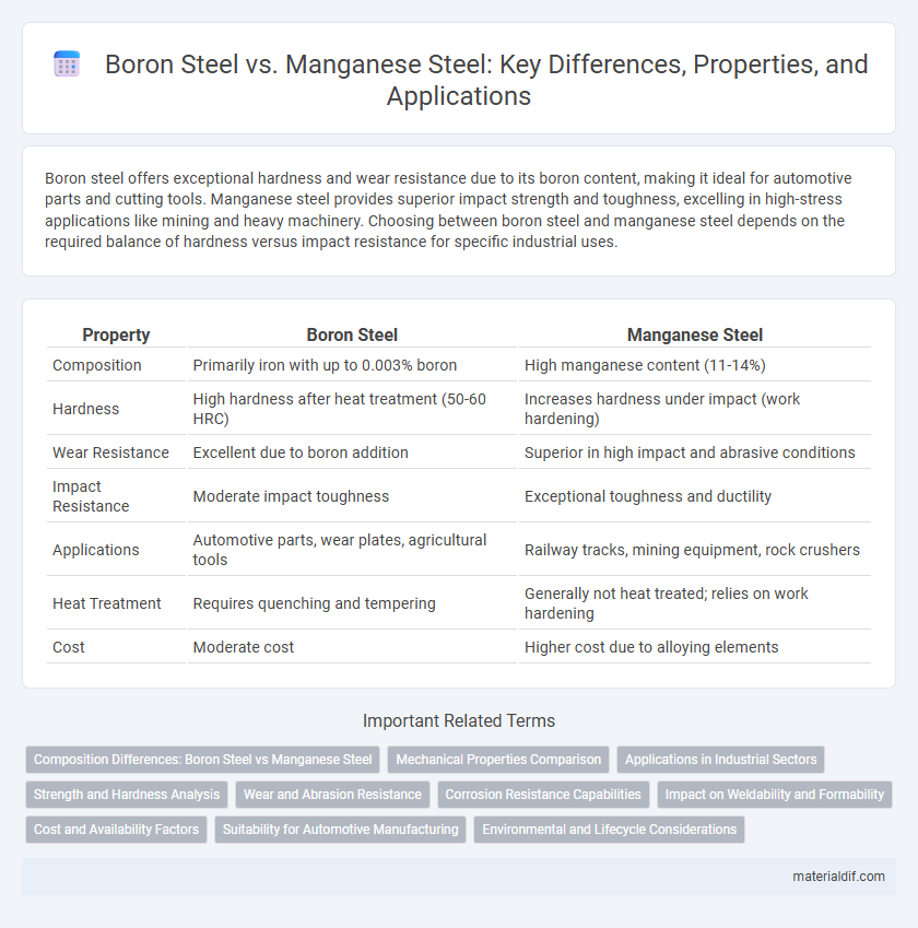 Boron Steel vs. Manganese Steel: Key Differences, Properties, and Applications