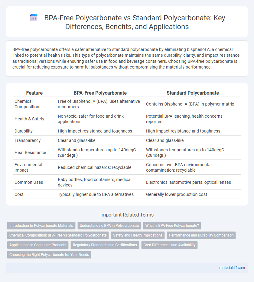 BPA-Free Polycarbonate vs Standard Polycarbonate: Key Differences, Benefits, and Applications